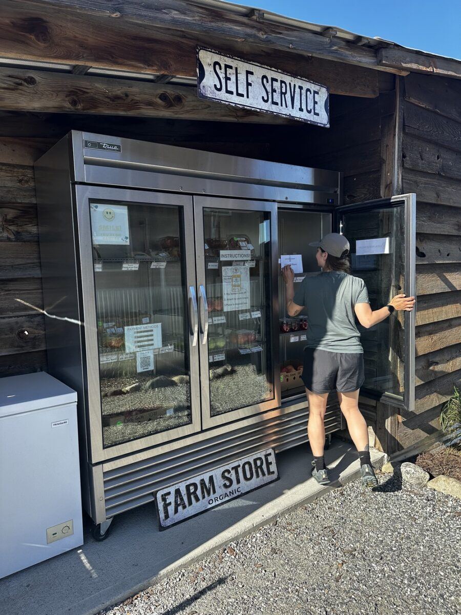 Self serve farm stay guest