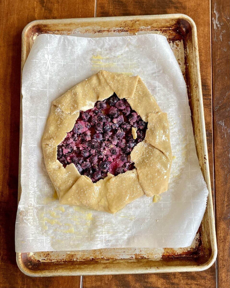 prebaked blueberry galette