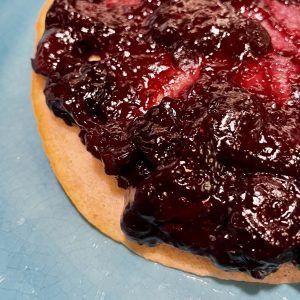 Organic blueberry compote